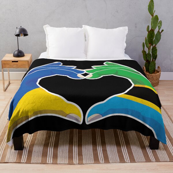 Item preview, Tanzania Tanzanian Ukraine Ukrainian Love Heart Peace designed and sold by FlagX.