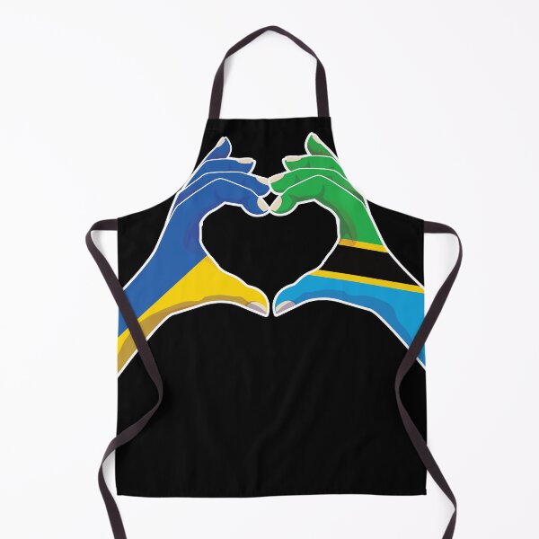 Item preview, Tanzania Tanzanian Ukraine Ukrainian Love Heart Peace designed and sold by FlagX.
