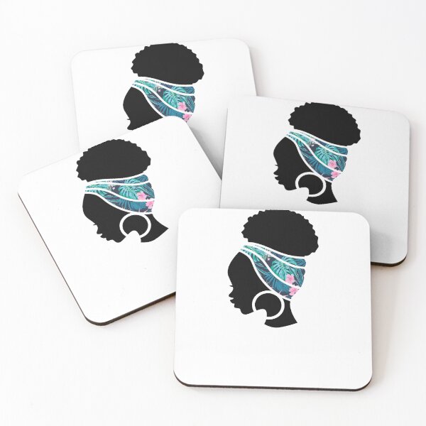 Item preview, Afro Woman with Tropical Pineapple Pattern, Black History  designed and sold by Logiamerch.