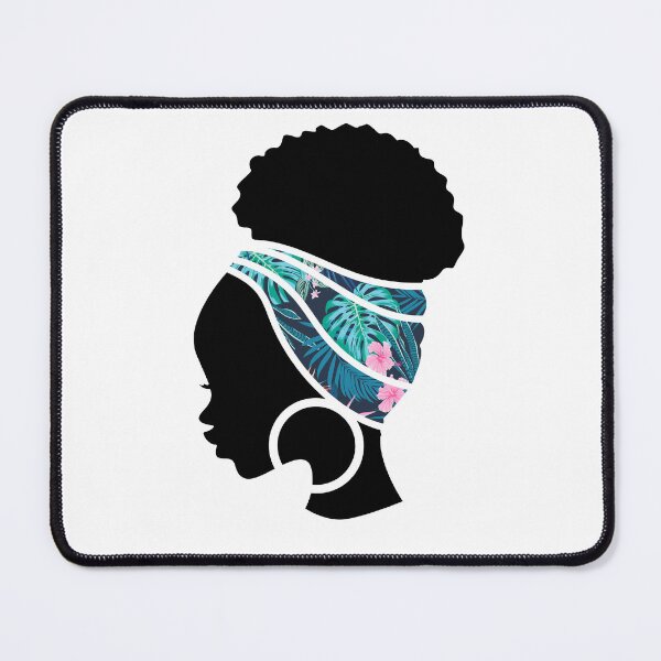 Item preview, Afro Woman with Tropical Pineapple Pattern, Black History  designed and sold by Logiamerch.