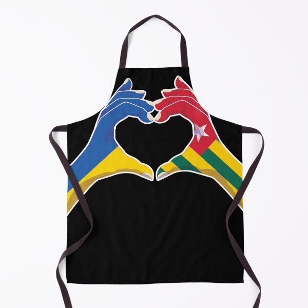 Item preview, Togo Togolese Ukraine Ukrainian Love Heart Peace designed and sold by FlagX.