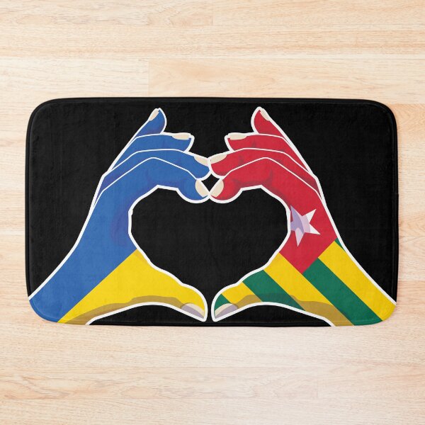 Item preview, Togo Togolese Ukraine Ukrainian Love Heart Peace designed and sold by FlagX.