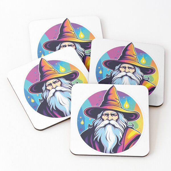 Item preview, Magical wizard with bright colors designed and sold by Ink-Kreativ.