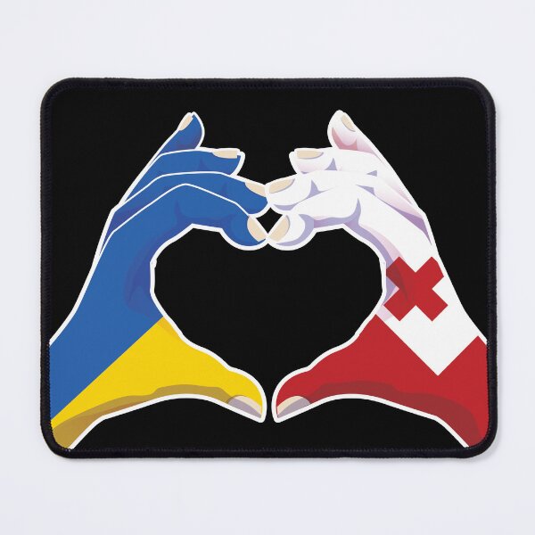 Item preview, Tonga Tongan Ukraine Ukrainian Love Heart Peace designed and sold by FlagX.