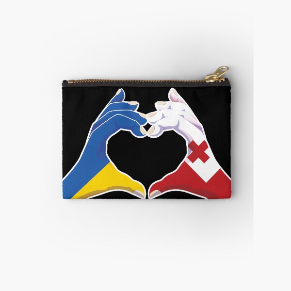 Item preview, Tonga Tongan Ukraine Ukrainian Love Heart Peace designed and sold by FlagX.