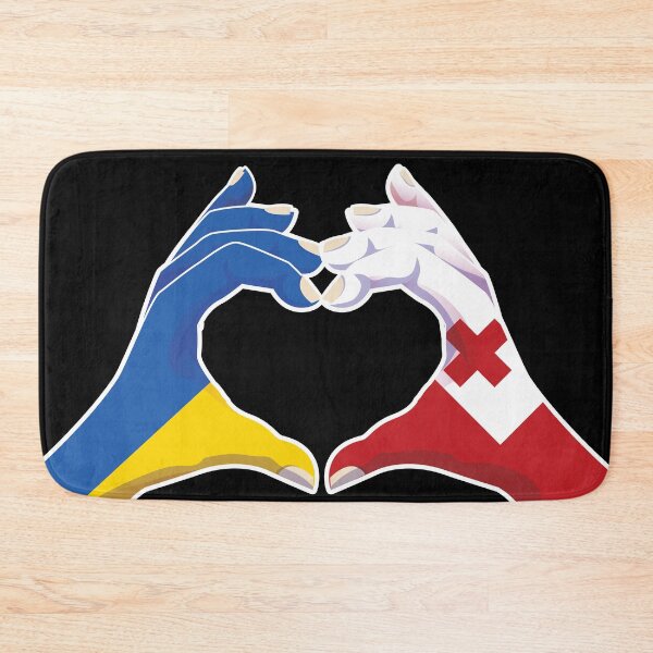 Item preview, Tonga Tongan Ukraine Ukrainian Love Heart Peace designed and sold by FlagX.