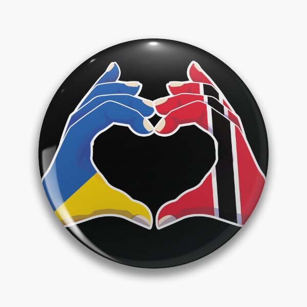 Item preview, Trinidad Tobago Ukraine Ukrainian Love Heart Peace designed and sold by FlagX.