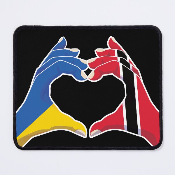 Item preview, Trinidad Tobago Ukraine Ukrainian Love Heart Peace designed and sold by FlagX.