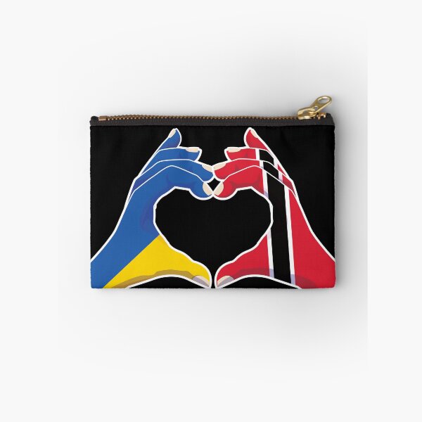 Item preview, Trinidad Tobago Ukraine Ukrainian Love Heart Peace designed and sold by FlagX.