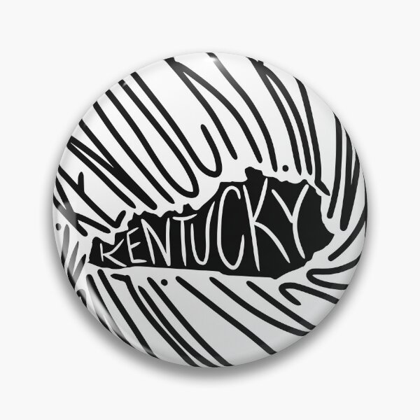 Item preview, Kentucky State - KY Map and Flag - Black and White - Typography USA America State Kentuckian designed and sold by Ranggasme.