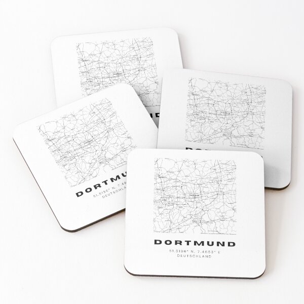 Item preview, Dortmund Coordinates - Stylish Map Print designed and sold by RM-Journey.