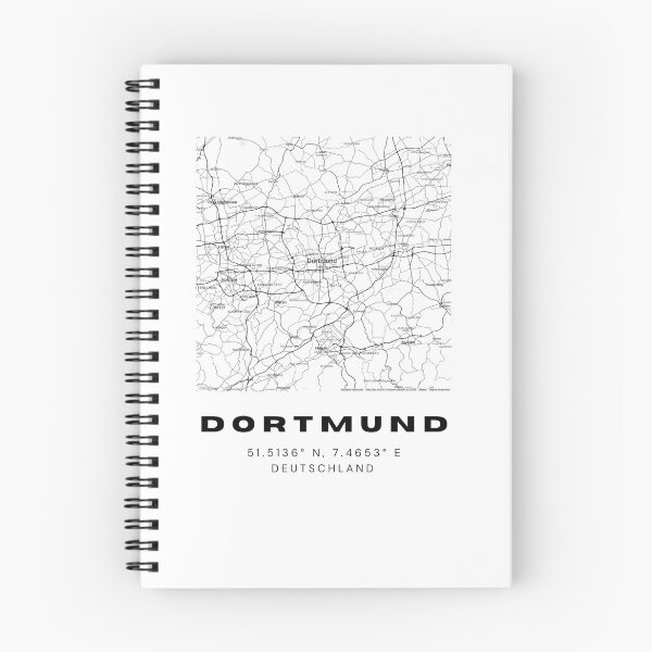 Item preview, Dortmund Coordinates - Stylish Map Print designed and sold by RM-Journey.
