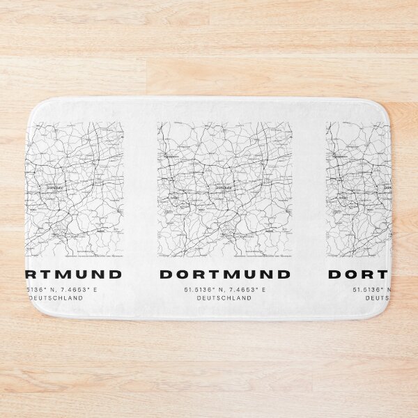 Item preview, Dortmund Coordinates - Stylish Map Print designed and sold by RM-Journey.