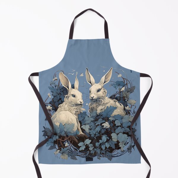 Item preview, Stunning White Hare Couple - Vintage Animals Collection designed and sold by RuralChicbyO.