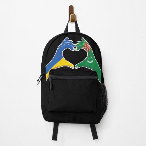 Item preview, Turkmenistan Turkmenian Ukraine Ukrainian Love Heart Peace designed and sold by FlagX.