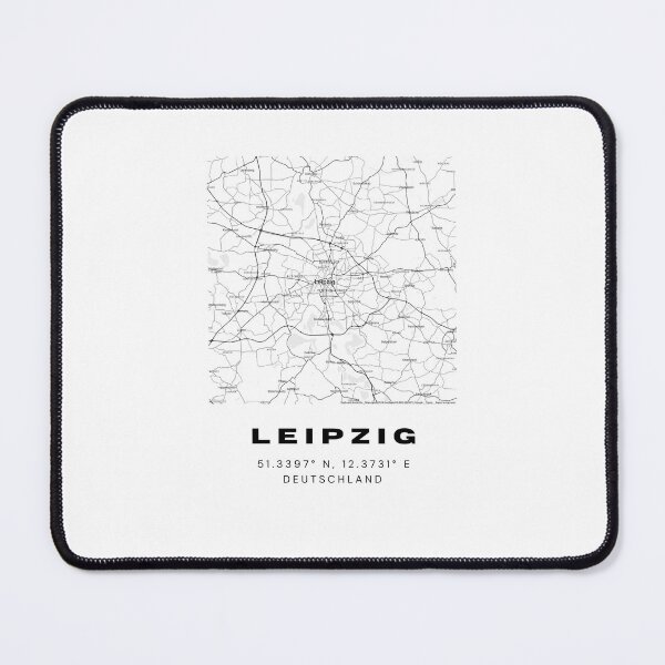 Item preview, Leipzig Coordinates - Elegant Map Print designed and sold by RM-Journey.