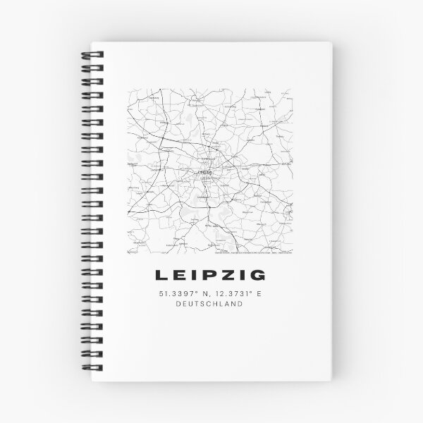 Item preview, Leipzig Coordinates - Elegant Map Print designed and sold by RM-Journey.
