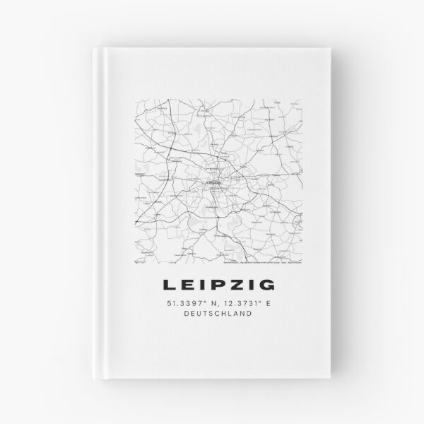 Item preview, Leipzig Coordinates - Elegant Map Print designed and sold by RM-Journey.