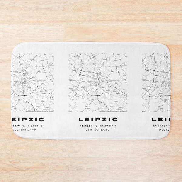 Item preview, Leipzig Coordinates - Elegant Map Print designed and sold by RM-Journey.