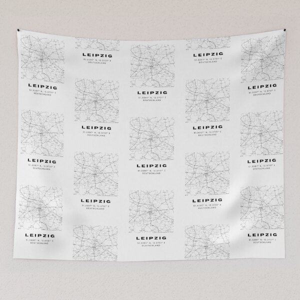 Item preview, Leipzig Coordinates - Elegant Map Print designed and sold by RM-Journey.