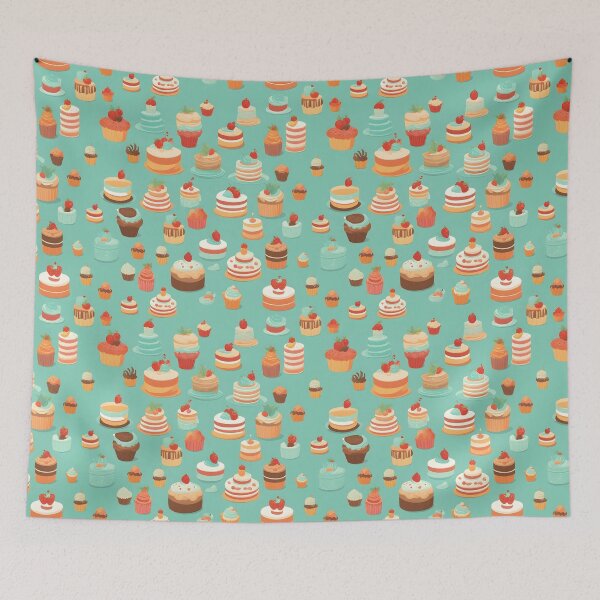 Item preview, Pies and cakes pattern designed and sold by Working-Woman.