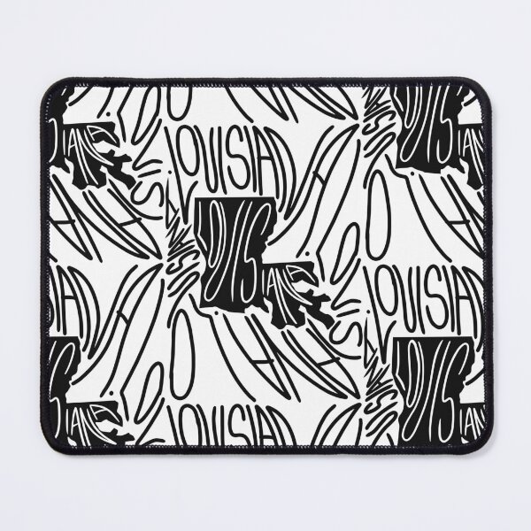 Item preview, Louisiana State - LA Map and Flag - Black and White - Typography USA America State Louisianians designed and sold by Ranggasme.