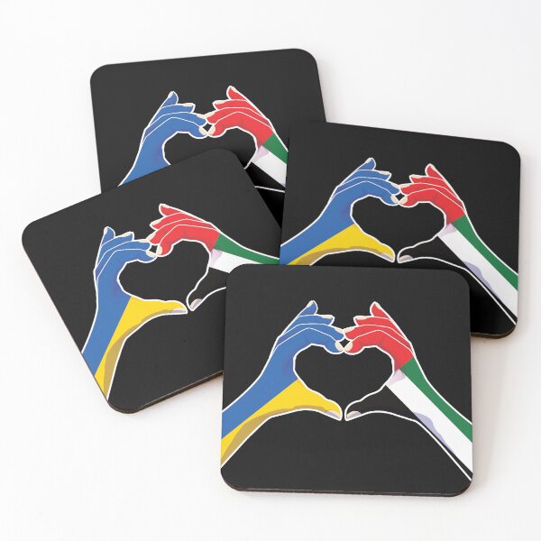 Item preview, United Arab Emirates Emirati Ukraine Ukrainian Love Heart Peace designed and sold by FlagX.