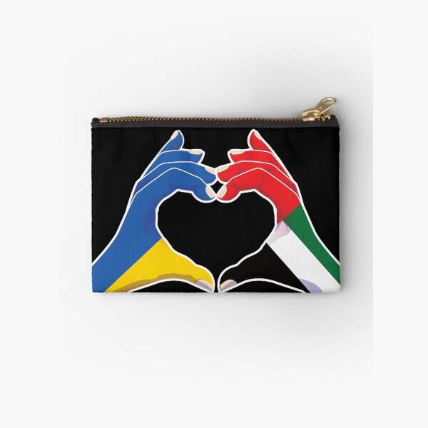 Item preview, United Arab Emirates Emirati Ukraine Ukrainian Love Heart Peace designed and sold by FlagX.