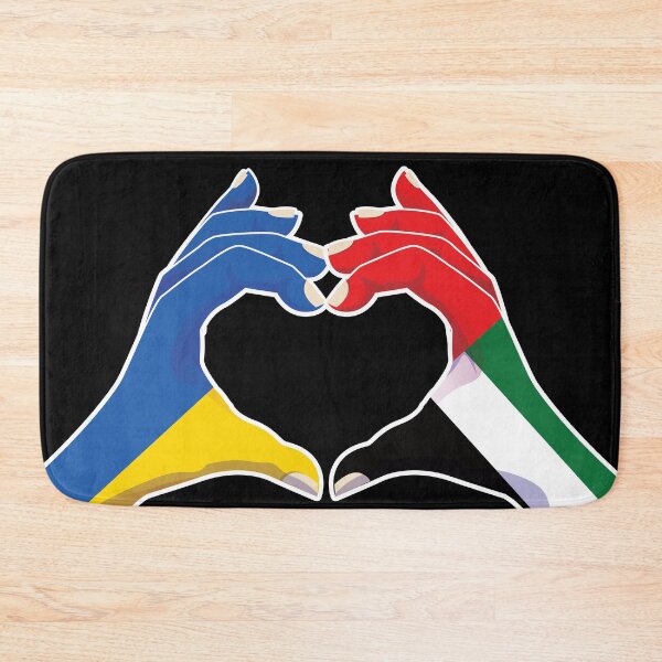 Item preview, United Arab Emirates Emirati Ukraine Ukrainian Love Heart Peace designed and sold by FlagX.