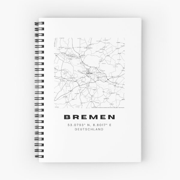 Item preview, Bremen Coordinates - Minimalist Map Design designed and sold by RM-Journey.