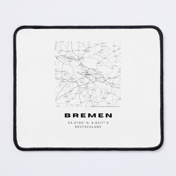 Item preview, Bremen Coordinates - Minimalist Map Design designed and sold by RM-Journey.