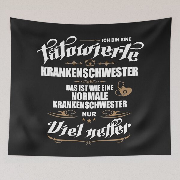 Item preview, Tätowierte Krankenschwester. Lustige Geschenkidee Krankenpflegerin designed and sold by silentcolors.