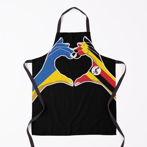 Item preview, Uganda Ugandan Ukraine Ukrainian Love Heart Peace designed and sold by FlagX.