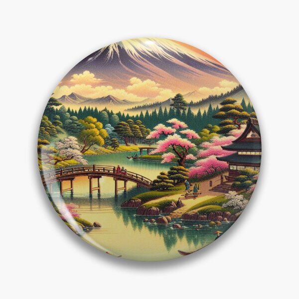 Item preview, Japanese Countryside Mt. Fuji designed and sold by HippieFarms11.
