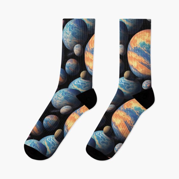 Item preview, Artistic Planets pattern designed and sold by NavyPanda.