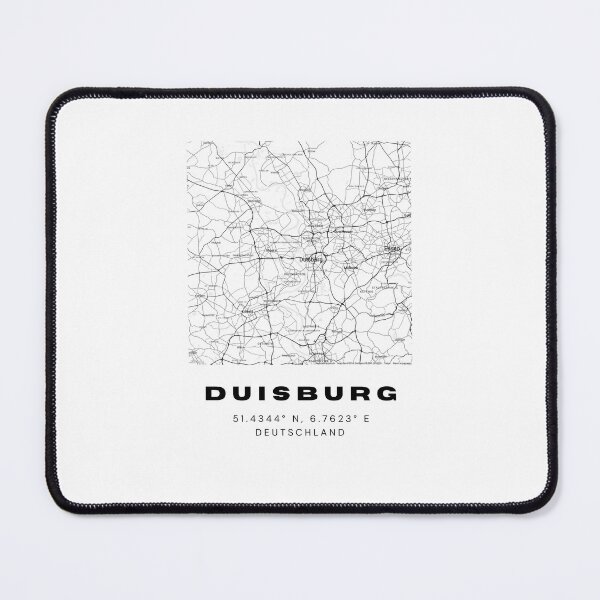 Item preview, Duisburg Coordinates - Elegant Map Print designed and sold by RM-Journey.