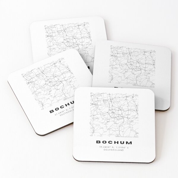 Item preview, Bochum Coordinates - Contemporary Map Design designed and sold by RM-Journey.