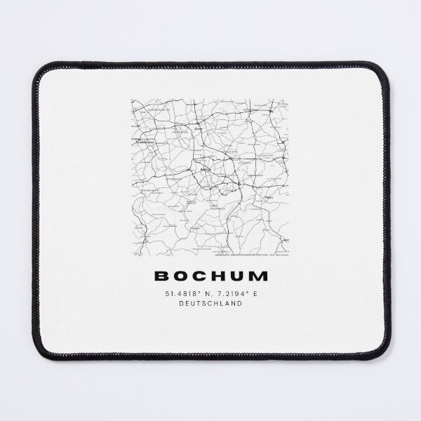 Item preview, Bochum Coordinates - Contemporary Map Design designed and sold by RM-Journey.