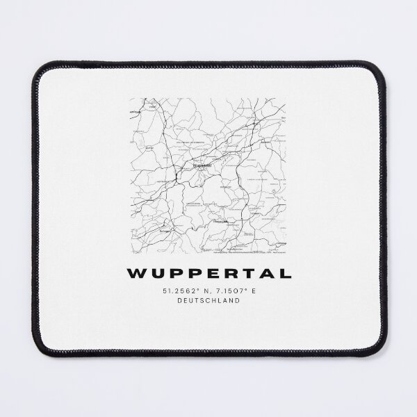 Item preview, Wuppertal Coordinates - Chic Map Art designed and sold by RM-Journey.