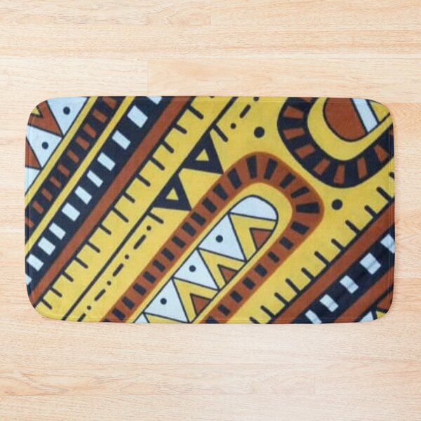 Item preview, Yellow-brown multi-cultural pattern designed and sold by textileprint.