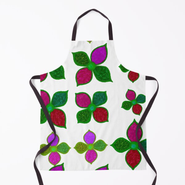Item preview, Stained Glass Colorful Red, Green, and Purple Flowers - Hand-drawn designed and sold by Victoria Rose.