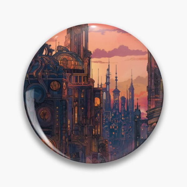 Item preview, Steampunk Cityscape designed and sold by jo3yk.