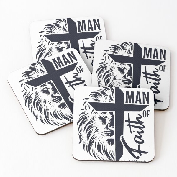 Item preview, Man of Faith (black) designed and sold by Margival.