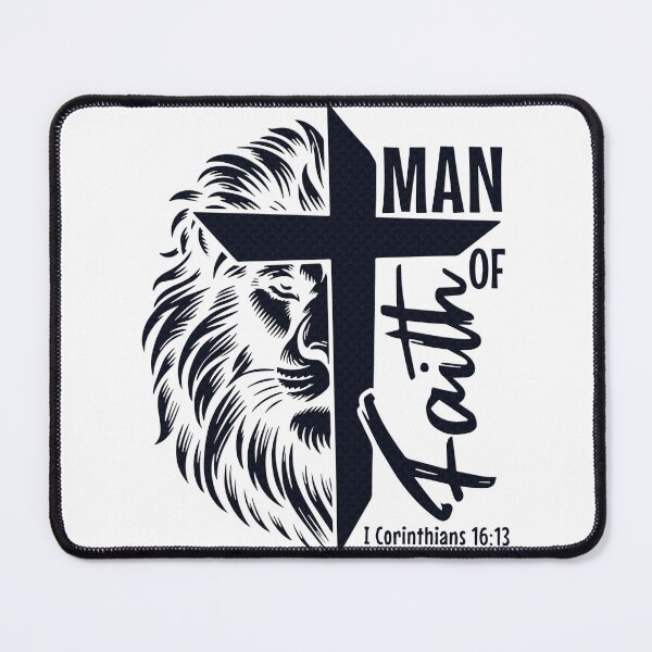 Item preview, Man of Faith (black) designed and sold by Margival.