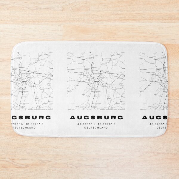 Artikelvorschau, Augsburger Koordinaten - Moderne Karte entworfen und verkauft von RM-Journey.