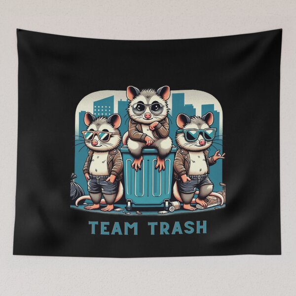 Item preview, Urban Possum Gang | Cool & Edgy Nightlife Art designed and sold by BlueGoldArt.