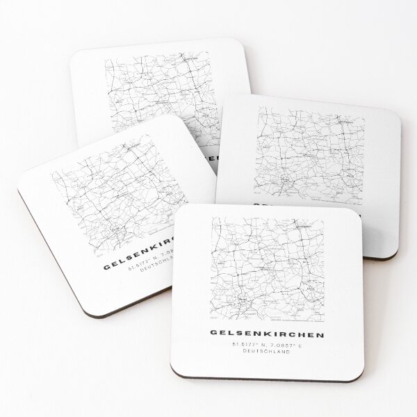 Item preview, Gelsenkirchen Coordinates - Elegant Map designed and sold by RM-Journey.