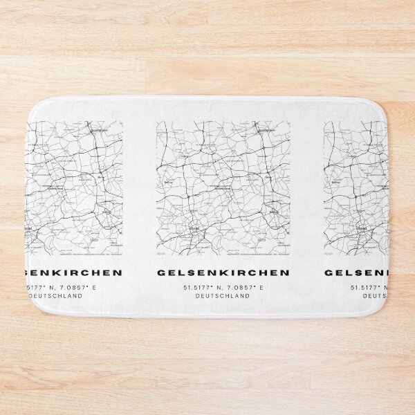 Artikelvorschau, Gelsenkirchen-Koordinaten - Elegante Karte entworfen und verkauft von RM-Journey.