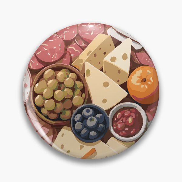 Item preview, Charcuterie Board with Meat, Cheese, Fruits, and Spreads designed and sold by Sarcastic Narwhal.