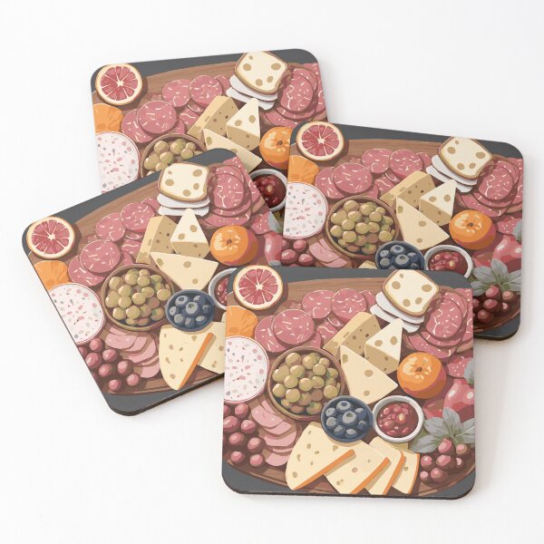 Item preview, Charcuterie Board with Meat, Cheese, Fruits, and Spreads designed and sold by Sarcastic Narwhal.